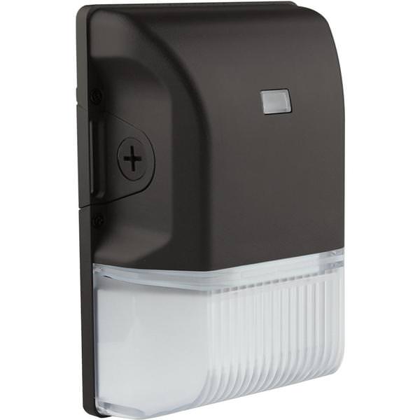 20 watt 100/277 volt CCT Selectable Black Dimmable small LED Wall Pack with Photocell