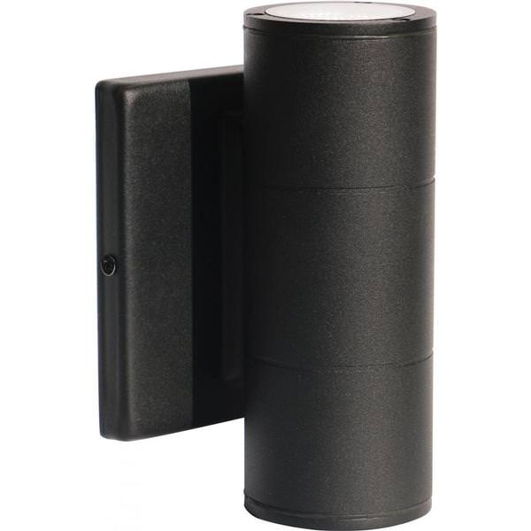 2 Light 10 watt 120/277 volt 3000K Black Non-Dimmable LED Sconce