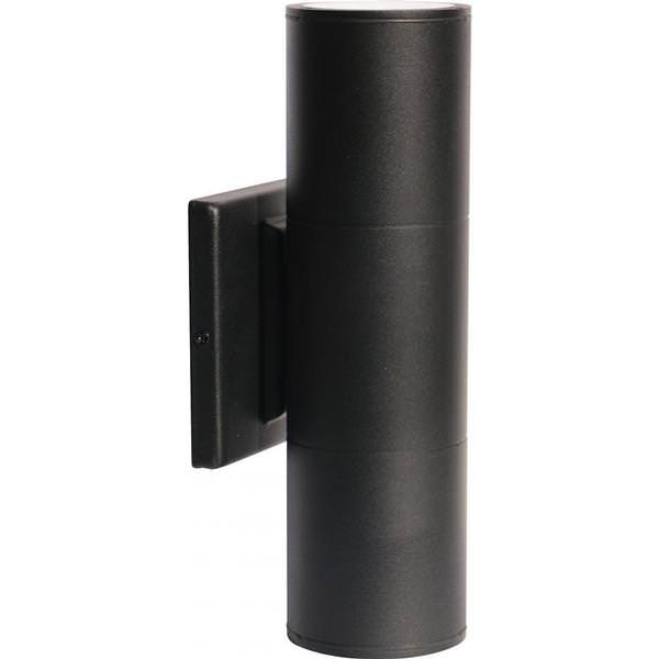 2 Light 20 watt 120/277 volt 3000K Natural White Black Non-Dimmable LED Sconce
