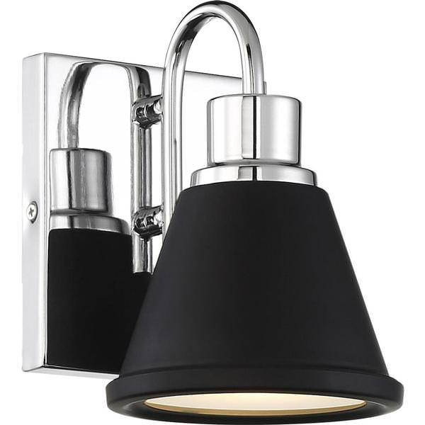 1 Light 12 watt 120 volt 3000K Polished Nickel Wall Light