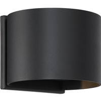 View 5 watt 120 volt 3000K Natural White Black Dimmable LED Wall Sconce