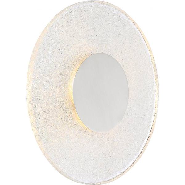 15 watt 120 volt 3000K Natural White Polished Nickel Mesh Glass Shade LED Ceiling Light