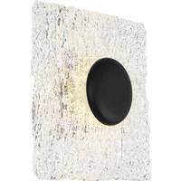 Nuvo Lighting 11 watt 120 volt 3000K Natural White Matte Black Woven Glass Shade LED Ceiling Light