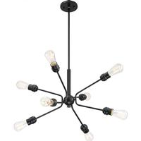 Nuvo Lighting 8 Light Black Finish Pendant