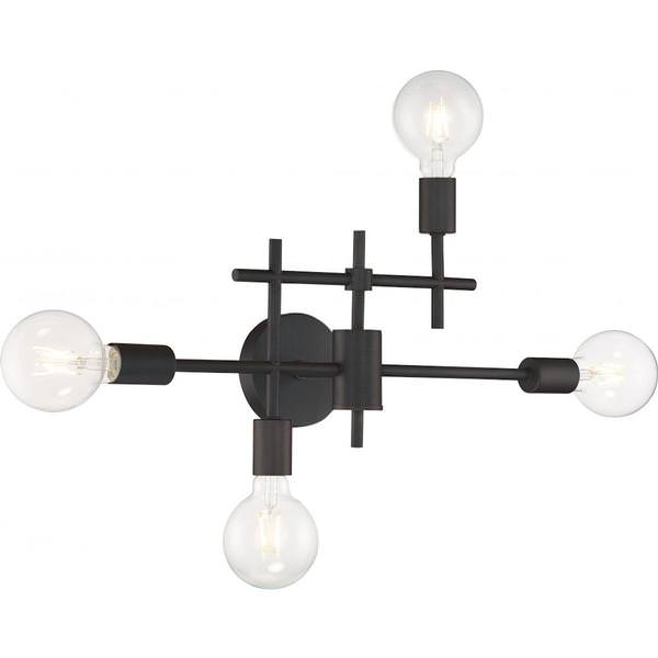 4 Light Mahogany Bronze Finish Vanity Light