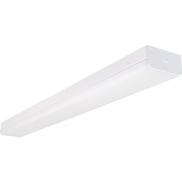 4' 38 watt 120/277 volt 4000K Cool White Dimmable LED Strip Light with Knockout