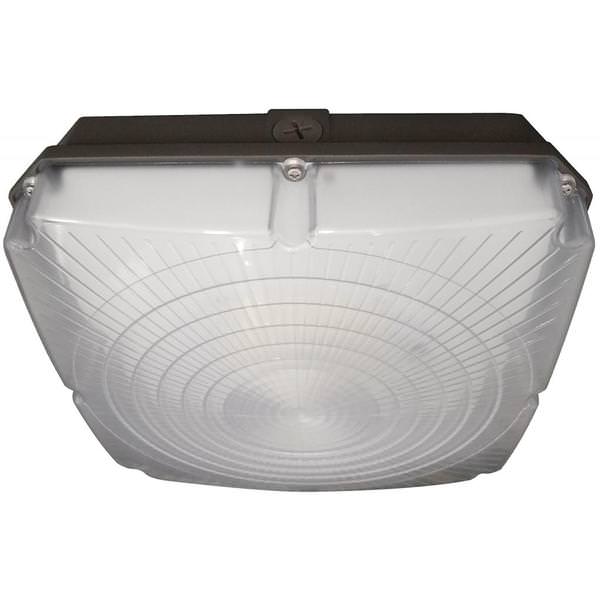 8.5" 28 watt 100/277 volt 5000K Daylight Bronze LED Dimmable Canopy