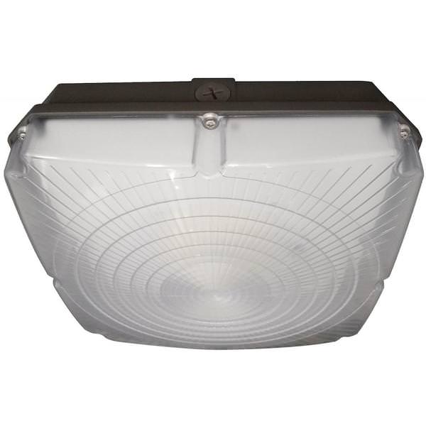 8.5" 40 watt 100/277 volt 5000K Daylight Bronze LED Dimmable Canopy