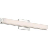 Nuvo Lighting 1 Light 26 watt 120 volt 3000K Polished Nickel Dimmable LED Vanity Light