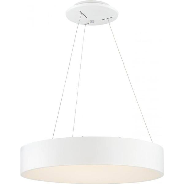 24" 30 watt 120 volt 3000K Dimmable White LED Pendant Light