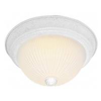 Nuvo Lighting 2 Light 11" Round Textured White Frosted Ribbed Glass Shade Ceiling Light Fixture