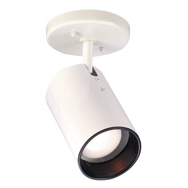 1 Light White Aluminum Straight Cylinder Ceiling Light Fixture