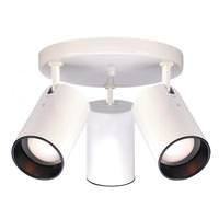 Nuvo Lighting 3 Light White Aluminum Straight Cylinder Ceiling Light Fixture