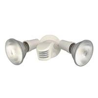 Nuvo Lighting 10" White Double Adjustable Swivel Flood Light with Motion Sensor