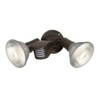 Nuvo Lighting 10" Bronze Double Adjustable Swivel Flood Light with Motion Sensor
