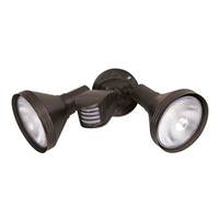 Nuvo Lighting 14" Bronze Double Adjustable Swivel Flood Light with Motion Sensor