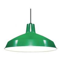 Nuvo Lighting 1 Light Green Warehouse Aluminum Shade Pendant Light Fixture