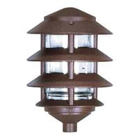 Nuvo Lighting 1 Light 4 Tier 9" Old Bronze Post Lantern Light Fixture