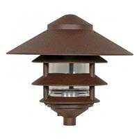 Nuvo Lighting 1 Light 3 Tier 10" Old Bronze Post Lantern Light Fixture
