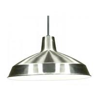 Nuvo Lighting 1 Light Brushed Nickel Warehouse Aluminum Shade Pendant Light Fixture