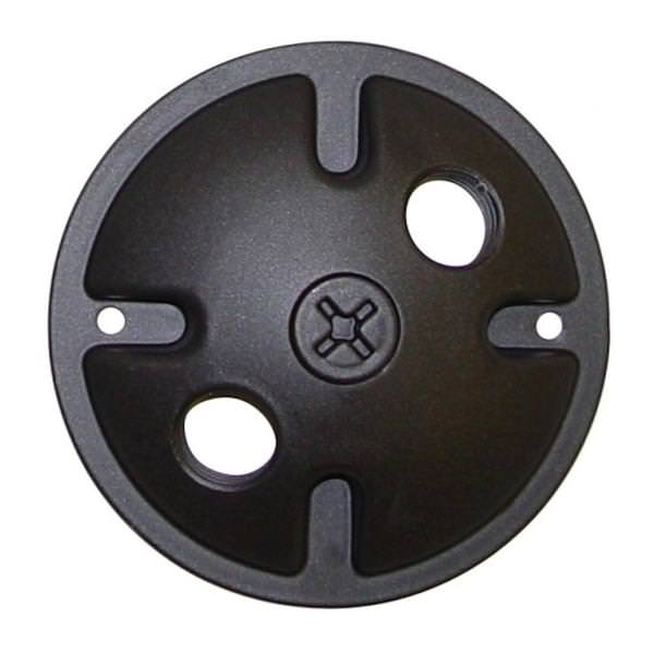 4.5" 2 Light Dark Bronze Flood Light Wall Mounting Plate