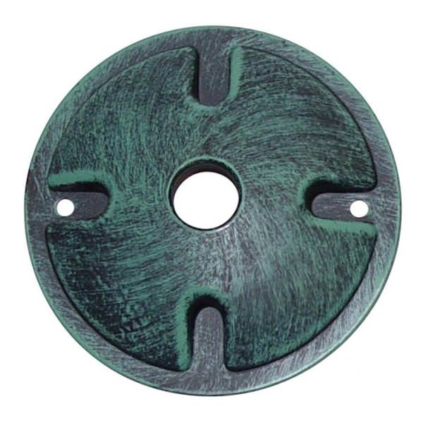 4.5" Antique Verdi Flood Light Wall Mounting Plate