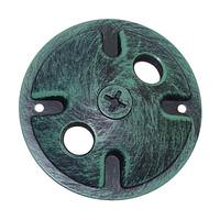 Nuvo Lighting 4.5" 2 Light Antique Verdi Flood Light Wall Mounting Plate