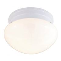 Nuvo Lighting 2 Light 10" Round White Mushroom Glass Shade Ceiling Light Fixture
