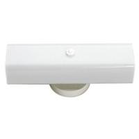 Nuvo Lighting 2 Light White U-Channel Glass Shade Vanity Light Fixture