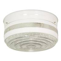 Nuvo Lighting 2 Light 10" Round White Glass Drum Shade Ceiling Light Fixture