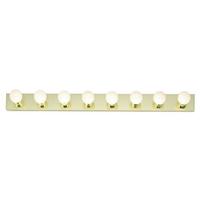 Nuvo Lighting 8 Light Polished Brass Glass Vanity Light Fixture