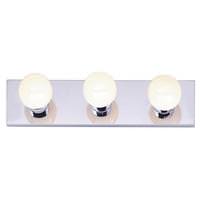 Nuvo Lighting 3 Light Polished Chrome Glass Vanity Light Fixture