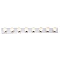 Nuvo Lighting 8 Light Polished Chrome Glass Vanity Light Fixture