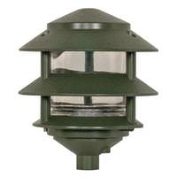 Nuvo Lighting 1 Light 3 Tier 7" Green Post Lantern Light Fixture