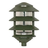 Nuvo Lighting 1 Light 4 Tier 9" Green Post Lantern Light Fixture