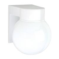 Nuvo Lighting 1 Light White Glass Globe Wall Light Fixture