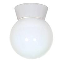 Nuvo Lighting 1 Light White Glass Globe Ceiling Light Fixture