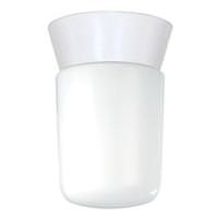 Nuvo Lighting 1 Light White Glass Cylinder Ceiling Light Fixture