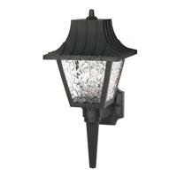 Nuvo Lighting 1 Light 18" Black Textured Acrylic Panels Outdoor Wall Lantern Light Fixture