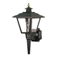Nuvo Lighting 1 Light 17" Black Brass Trimmed Acrylic Panels Wall Lantern Light Fixture