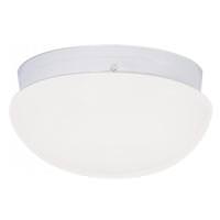 Nuvo Lighting 2 Light 12" White Mushroom Glass Shade Ceiling Light Fixture
