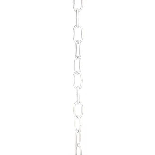 1 Yard White 8 Gauge Chain