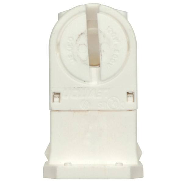 White T5 Miniature Bi-Pin Snap-In / Slide-On Lampholder