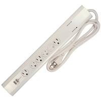 Nuvo Lighting 6 Outlet 6' Straight Plug Surge Strip with Straight Plug
