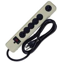 Nuvo Lighting 6 Outlet 6' Straight Plug Surge Strip with Straight Plug