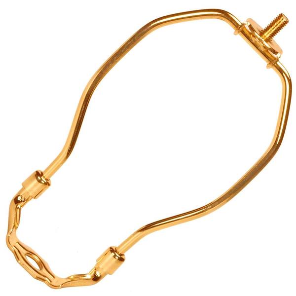 5" Polished Brass Light Duty Harp