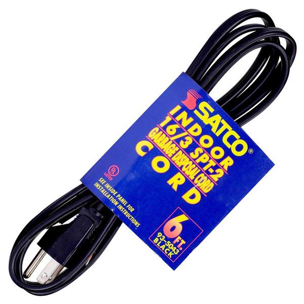 6' 3 Wire Replacement Garbage Disposal Cord