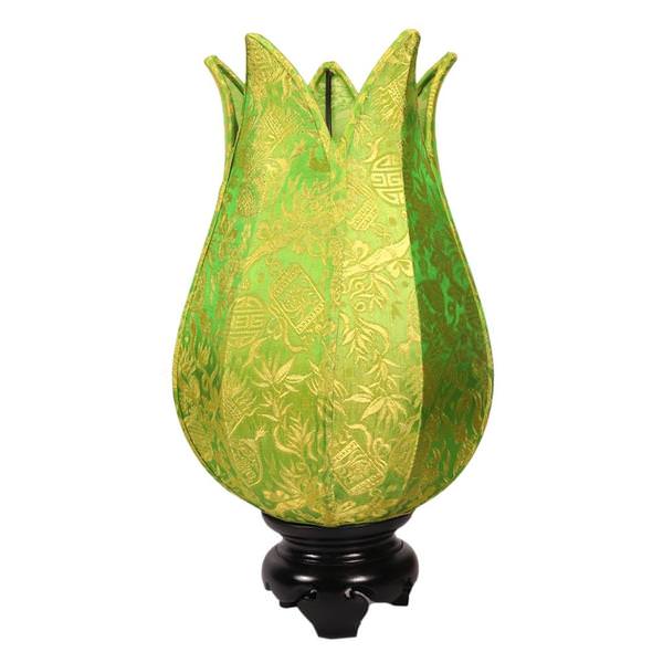 16" Lime Baby Flowering Lotus Lamp