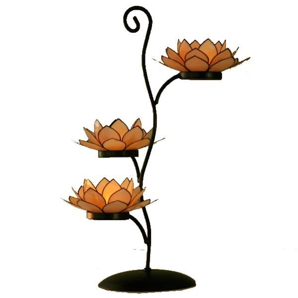 18" 3 Slot Dahlia Lotus Spiral Stand 