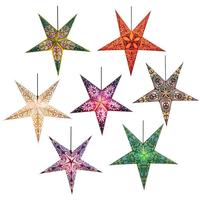 OM Gallery 24" Multi-Color Paper Star Light (24 Pack)